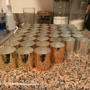 43 Mixed Metal Flameless Mercury Votive Tealights